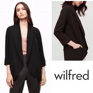 Aritzia - Wilfred Chevalier Blazer Jacket Black - Size 4